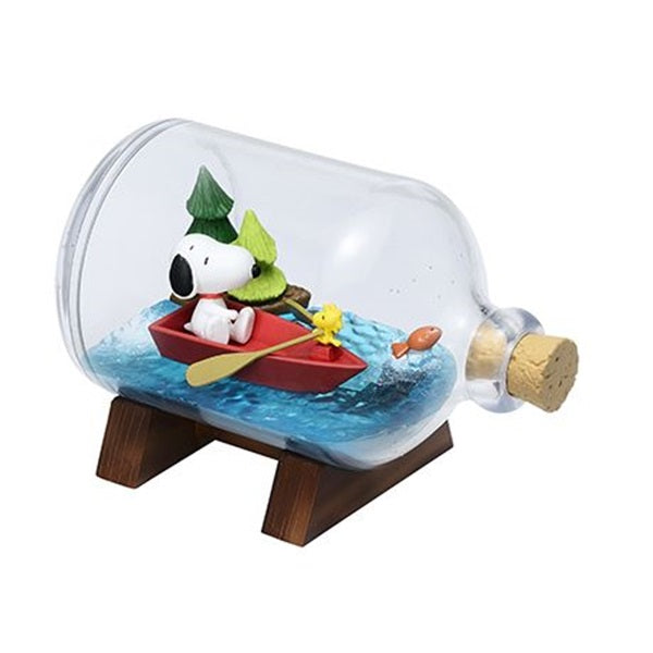Re-Ment Snoopy & Woodstock Terrarium On Vacation Figure (Set of 6)