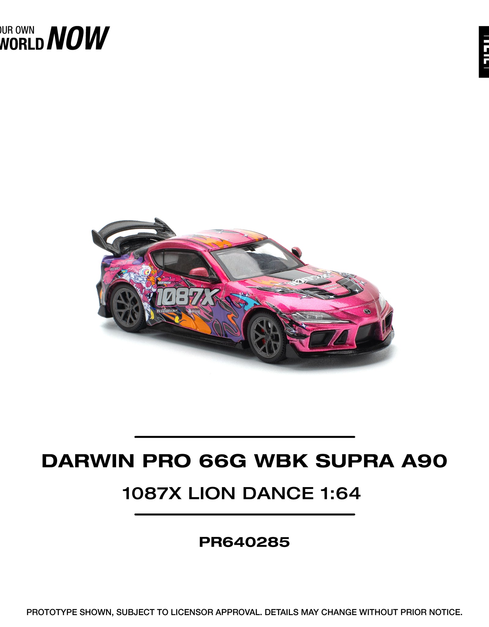 POPRACE 1/64 DARWIN PRO 66G WBK SUPRA (A90) - 1087X LION DANCE