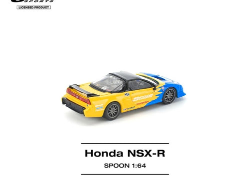 Load image into Gallery viewer, (Pre-order) POP RACE 1/64 HONDA NSX-R SPOON Diecast Model Car #PR640299
