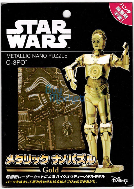 Tenyo Metallic Nano 3D Puzzle W-MN-07 Star Wars C-3PO painted Figure Model