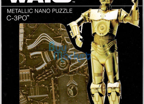 Load image into Gallery viewer, Tenyo Metallic Nano 3D Puzzle W-MN-07 Star Wars C-3PO painted Figure Model
