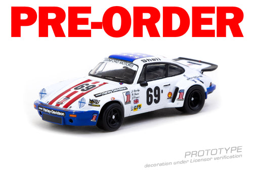 Load image into Gallery viewer, (Pre-order) Tarmac Works 1/64 Porsche 911 Carrera RSR 3.0 24h Le Mans 1975 #69
