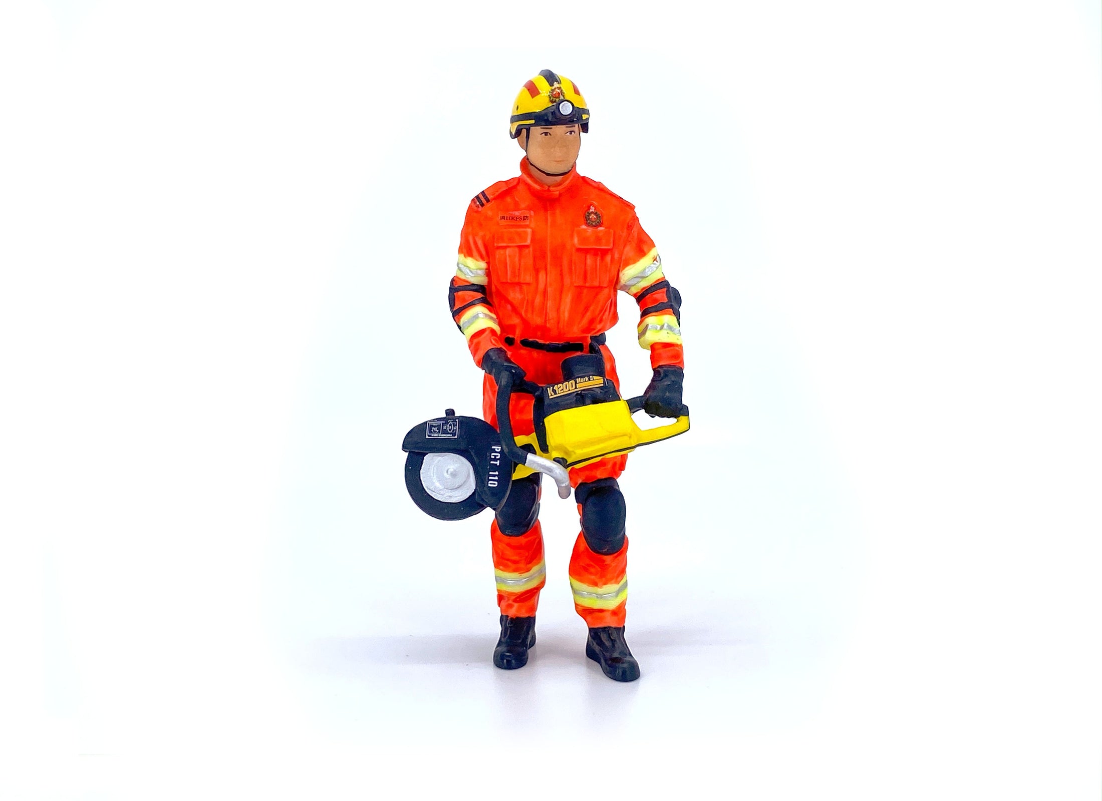 TINY City HK Scale 1/18 Figure #24 Fireman (USAR) Resin Mini Model Figure