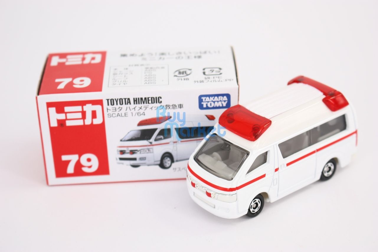 Takara Tomy Tomica #79 Toyota Himedic Ambulance Scale 1/64 Mini Diecast Toys Car