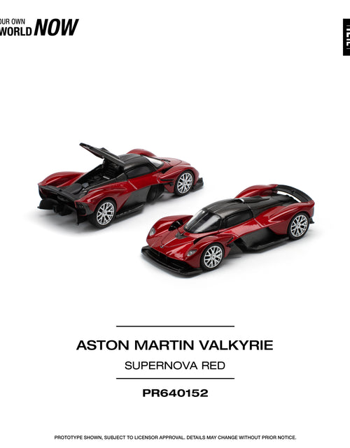 Load image into Gallery viewer, POPRACE 1/64 ASTON MARTIN VALKYRIE SUPERNOVA RED Diecast model car
