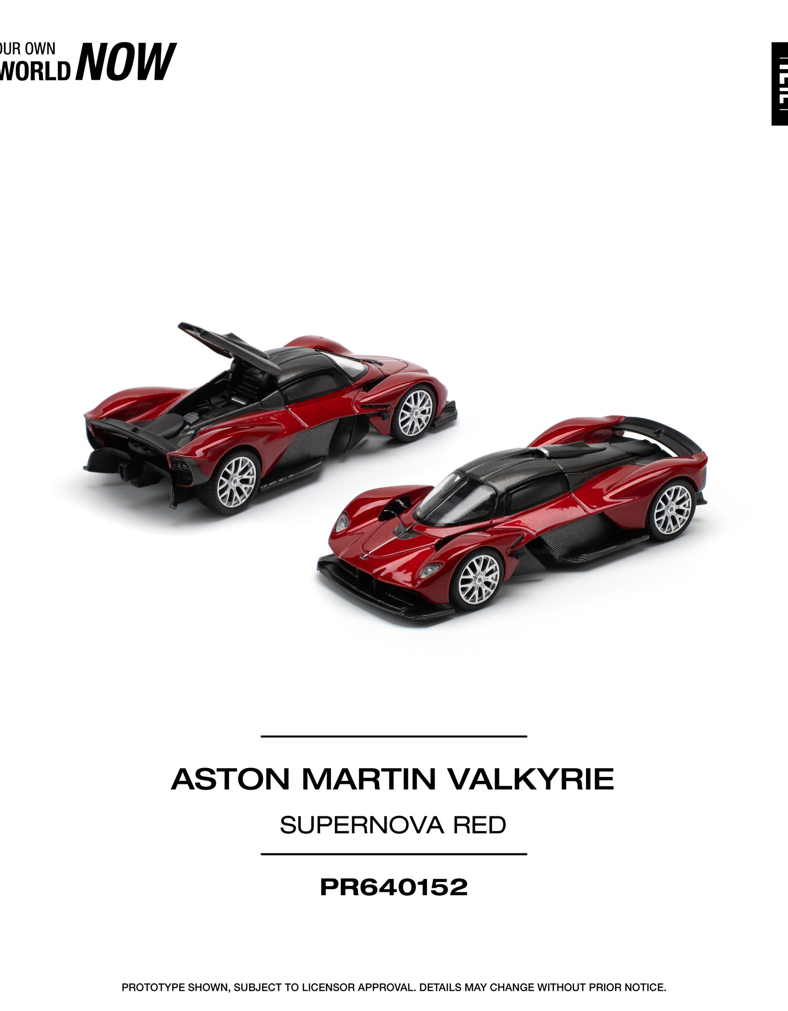 POPRACE 1/64 ASTON MARTIN VALKYRIE SUPERNOVA RED Diecast model car