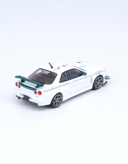 Load image into Gallery viewer, INNO64 MODEL 1/64 NISSAN SKYLINE GT-R (R34) V-SPEC Tuned by &quot;MINE&#39;S&quot;
