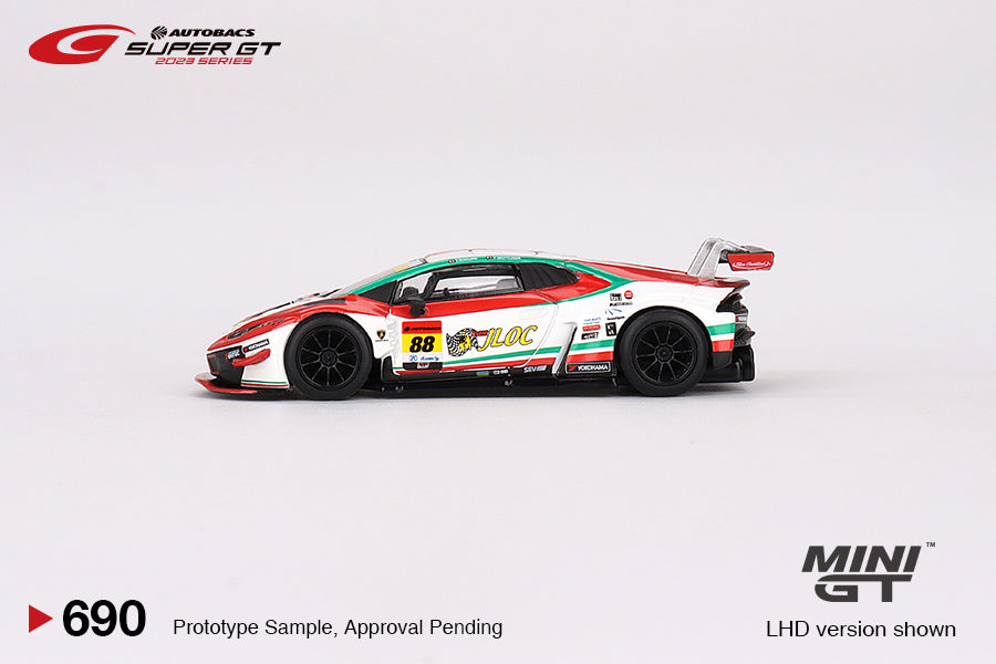 Mini GT #690 Lamborghini Huracán GT3 EVO #88 "JLOC Lamborghini GT3"