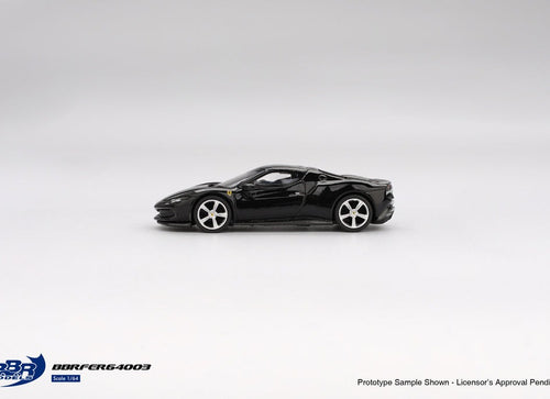 Load image into Gallery viewer, BBR 1/64 Ferrari 296 GTB Nero Daytona Diecast Model Car
