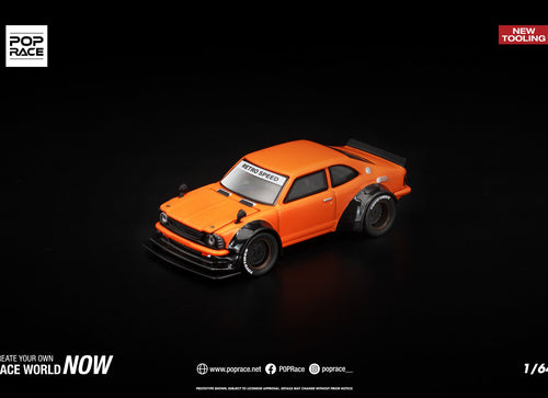Load image into Gallery viewer, (Pre-order) POPRACE 1/64 TOYOTA COROLLA KE25 ORANGE Diecast Model Car
