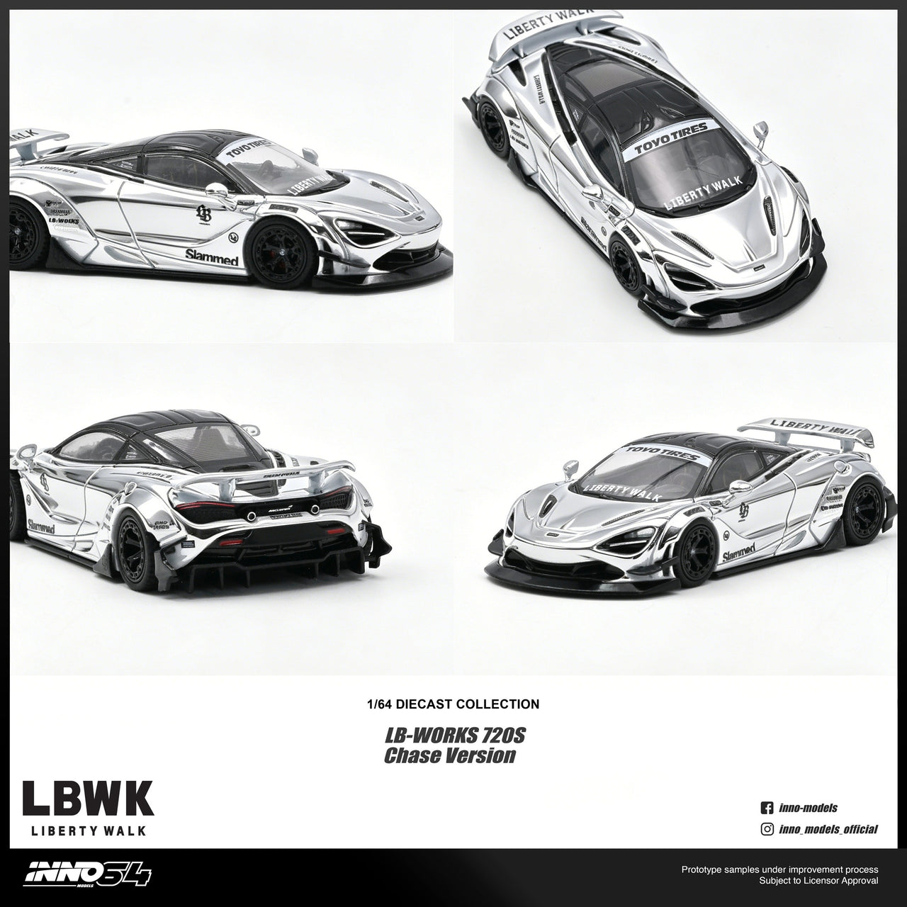 (Pre-order) INNO64 1/64 LIBERTY WALK 720S Diecast Model Car