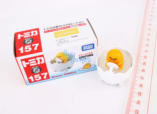 Load image into Gallery viewer, Takara Tomy Dream Tomica #147 Sanrio Gudetama 3CM Mini Diecast Toy Car Japan
