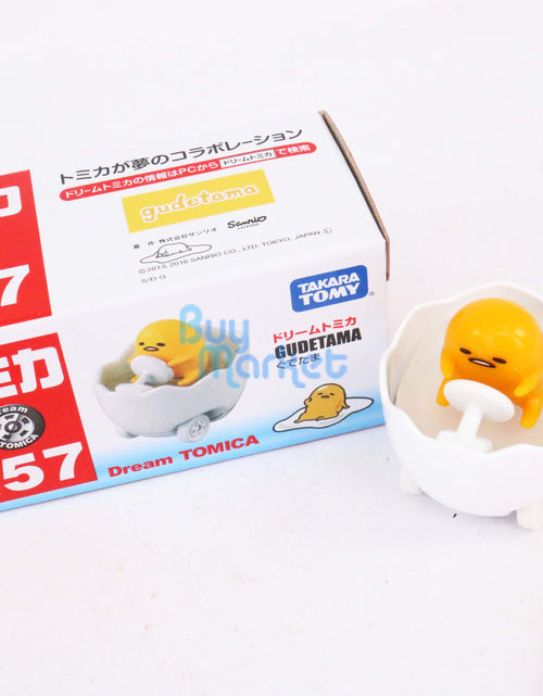 Load image into Gallery viewer, Takara Tomy Dream Tomica #147 Sanrio Gudetama 3CM Mini Diecast Toy Car Japan
