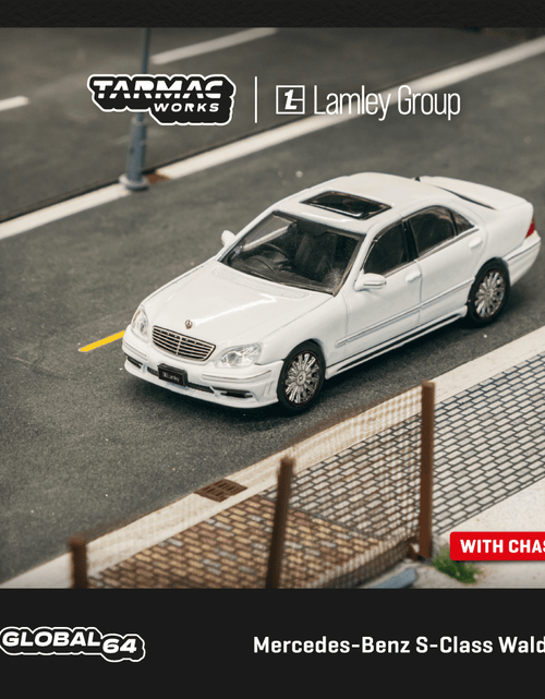 Load image into Gallery viewer, Tarmac Works 1/64 Mercedes-Benz S-Class Wald Alabaster White Car
