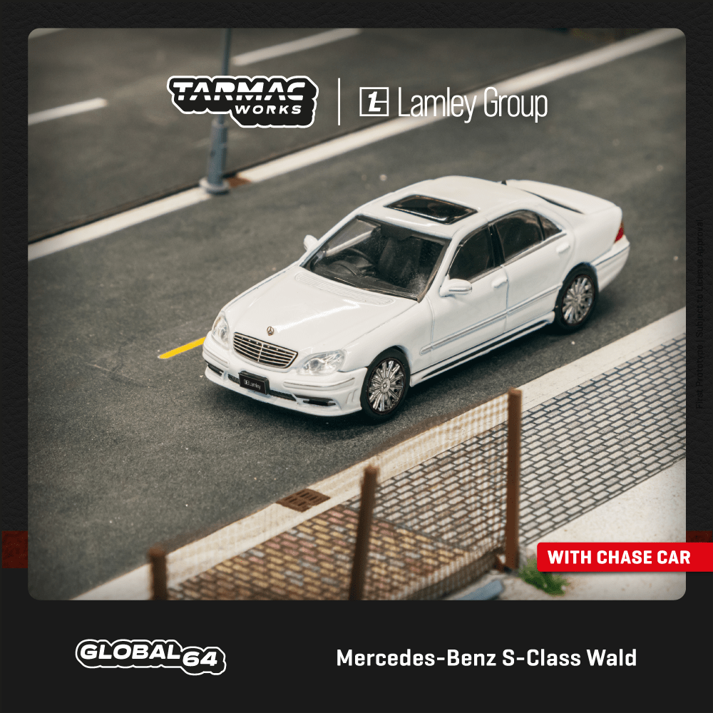 Tarmac Works 1/64 Mercedes-Benz S-Class Wald Alabaster White Car