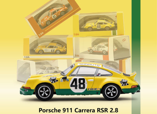 Load image into Gallery viewer, (Pre-order) Sparky 1/64 - Porsche 911 Carrera RSR 2.8 No.48 24H Le Mans 1973
