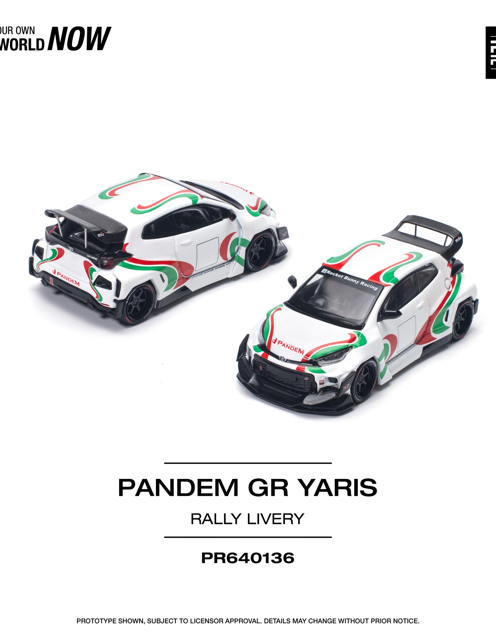 POPRACE 1/64 PANDEM GR YARIS - RALLY LIVERY Model Car