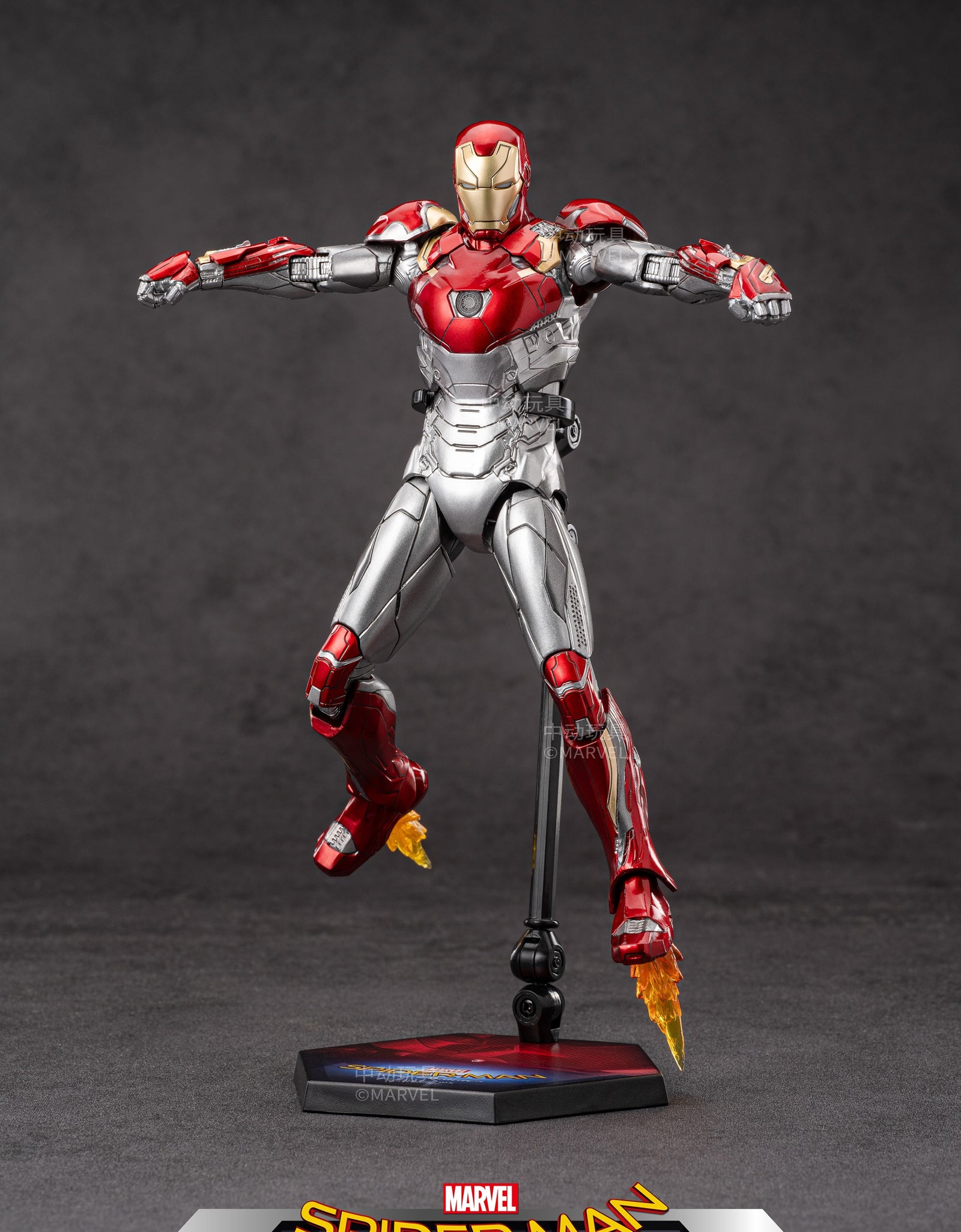 ZD Toys Marvel Avengers 1/10 Iron Man MK47 Action Figure Set