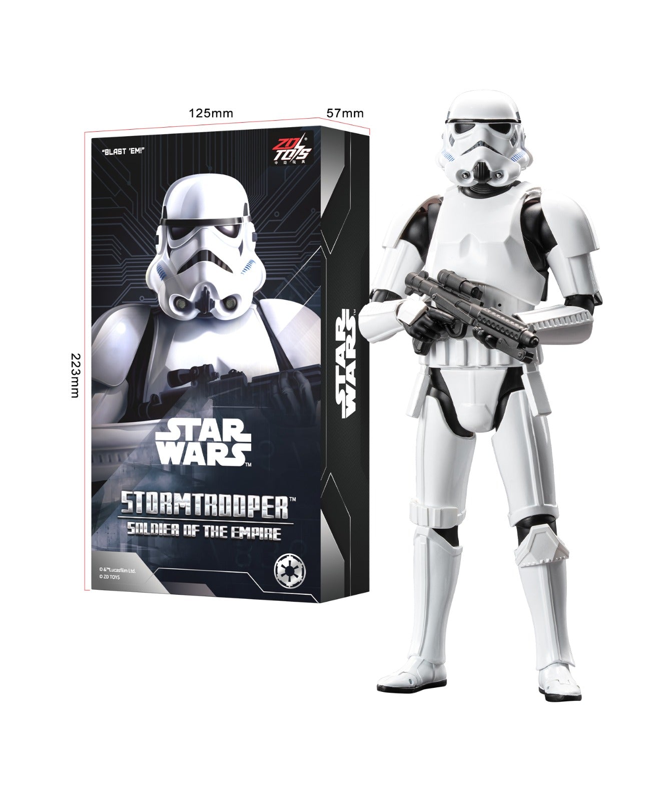 ZD Toys Star Wars Series 1/10 Star Wars Stormtrooper Action Figures
