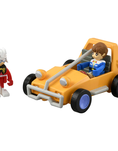 Load image into Gallery viewer, Takara Tomy Dream Tomica Ride On Mobile Suit Gundam Buggy with 2 figures
