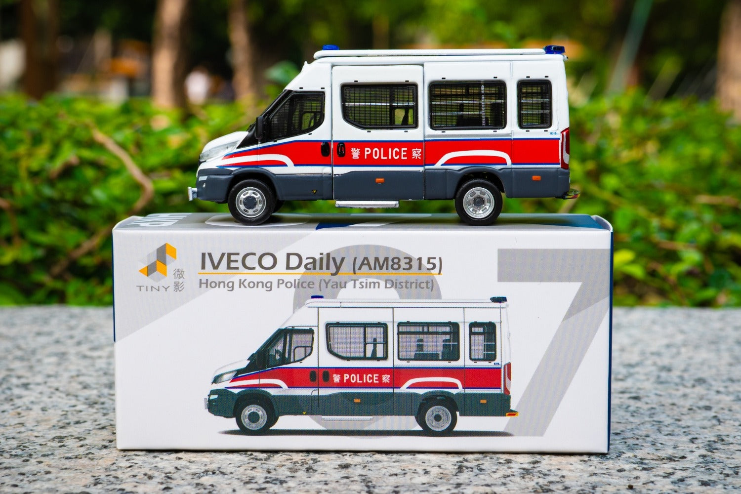 Tiny City HKP07 Die-cast Model Car - IVECO Daily Police Patrol Car (AM8315)