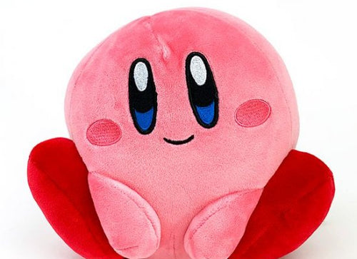 Load image into Gallery viewer, Takara Tomy Kirby Soft Plush Toy - Mocchi Game Style Kirby (S Size) 14.5cm
