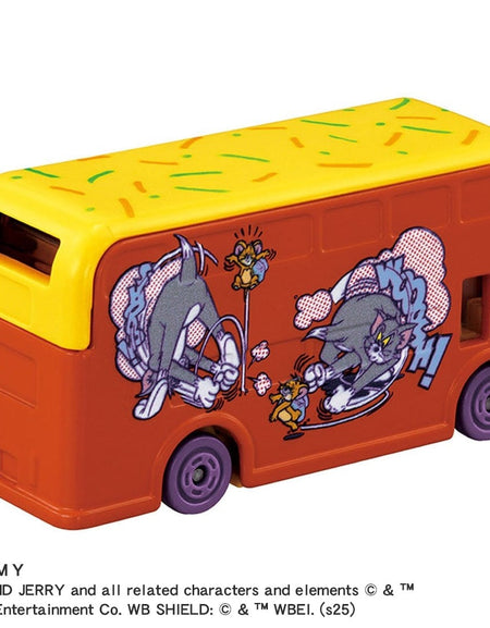 Takara Tomy Dream Tomica Diecast SP Tom and Jerry Jerry Wrapping Bus Orange
