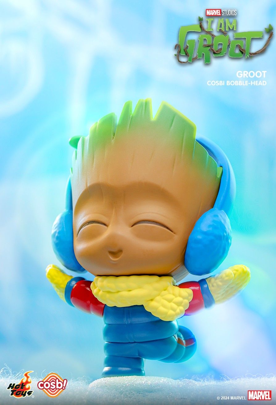 Hot Toys Disney I Am Groot Cosbi Bobble-Head Collection 2 Full Set