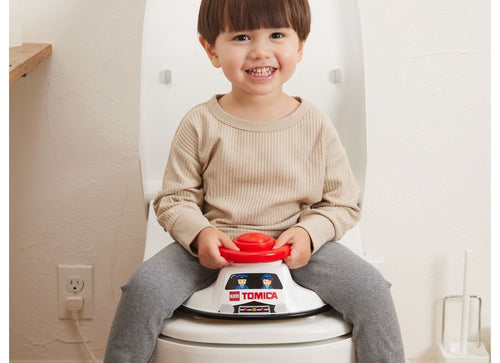 Load image into Gallery viewer, Takara Tomy Tomica Talking Auziliary Sound Toilet Seat Tomica Patrol Car
