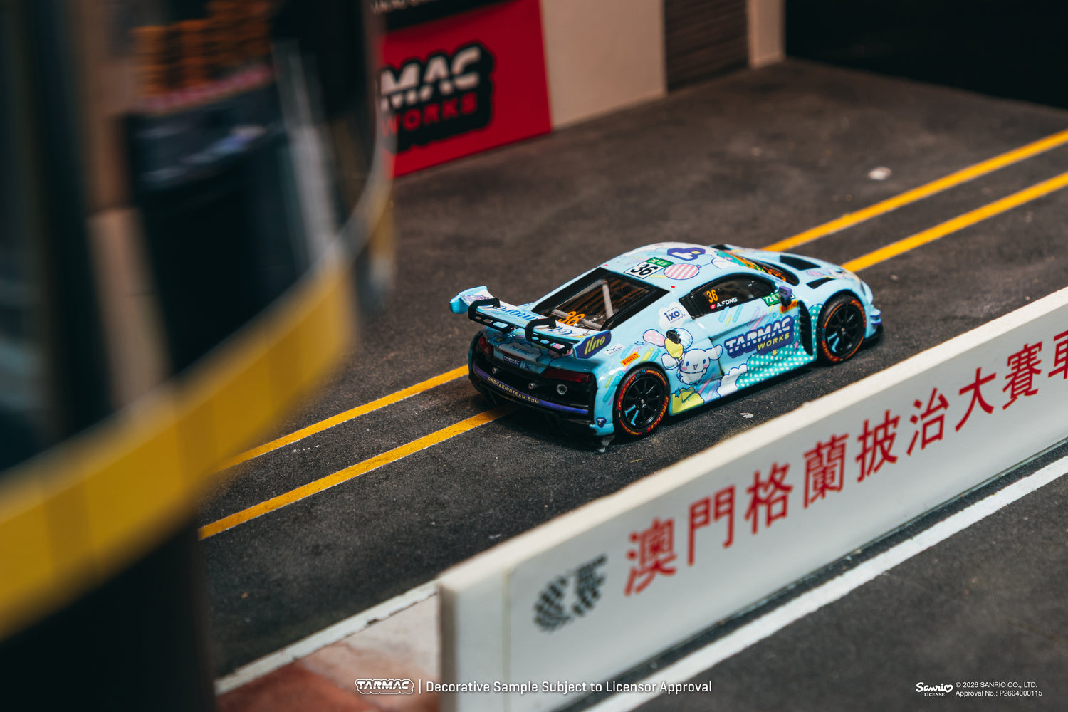 (Pre-order) Tarmac Works Audi R8 LMS GT3 evo II Macau GT FIA World Cup Diecast