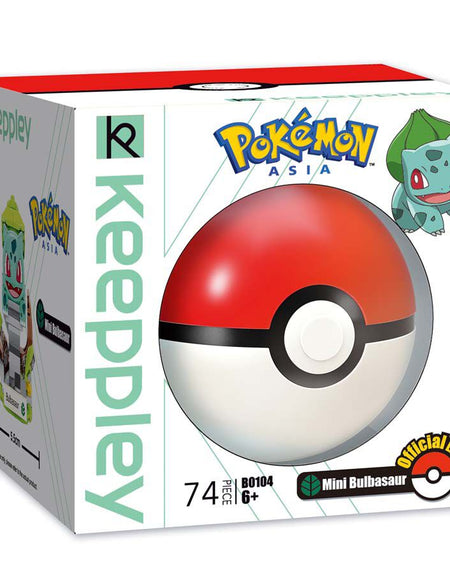 Keeppley Building Blocks Toy #B0104 : Pokemon Mini Bulbasaur & Pokeball(74pcs)