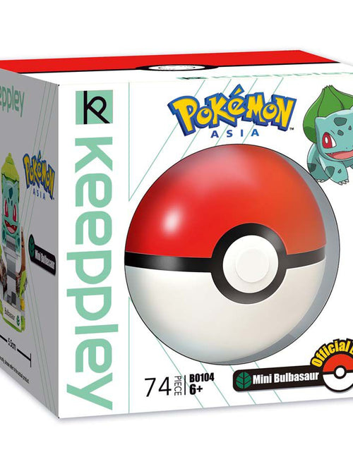 Load image into Gallery viewer, Keeppley Building Blocks Toy #B0104 : Pokemon Mini Bulbasaur &amp; Pokeball(74pcs)
