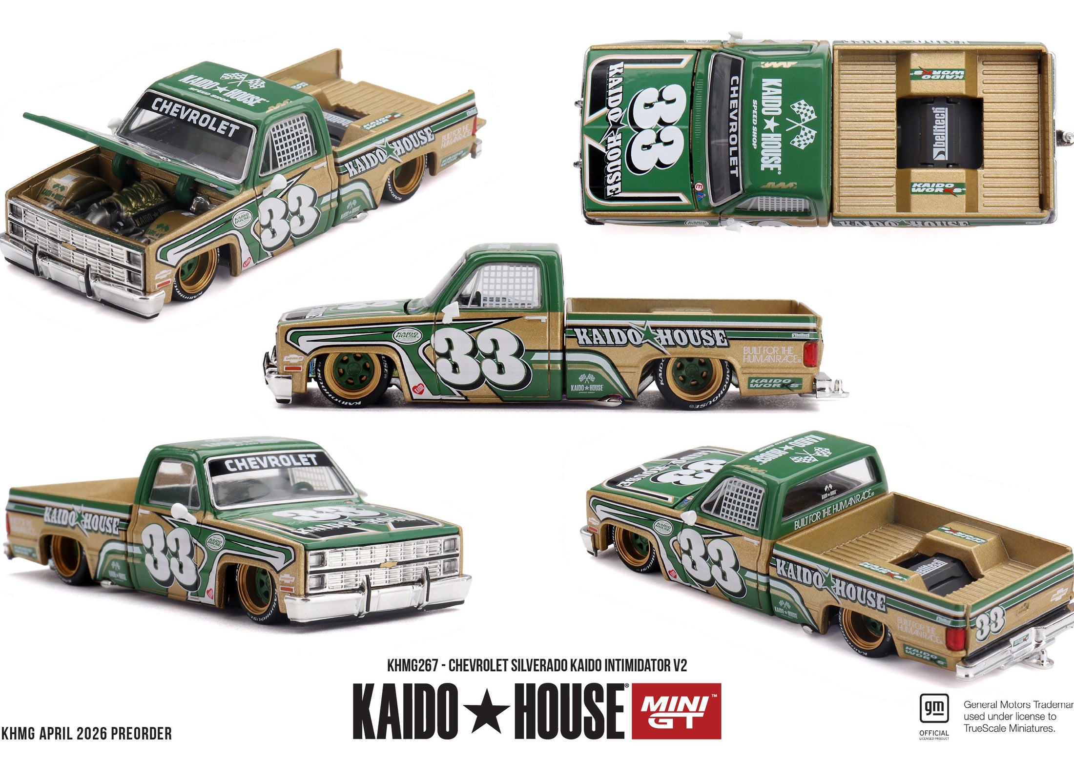 (Pre-order) Kaido House X Mini GT #267 Chevrolet Silverado KAIDO Intimidator V2