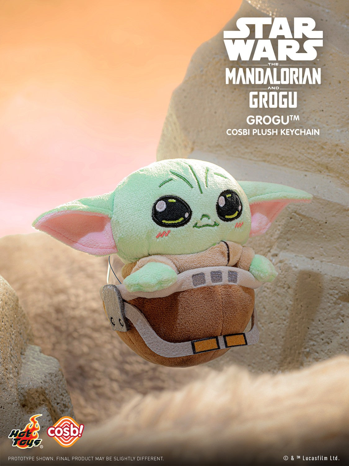 Hot Toys Star Wars The Mandalorian and Grogu Cosbi Plush Keychain (Full set 6)