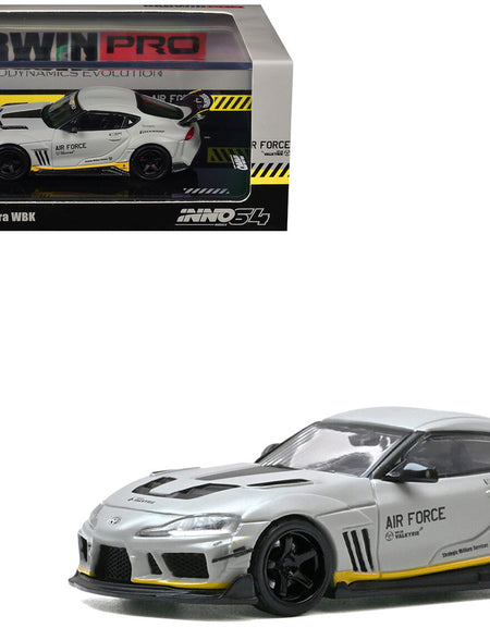 INNO64 1/64 TOYOTA SUPRA A90 DarwinPRO "Air Force" Matt Grey Diecast Model Car