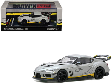INNO64 1/64 TOYOTA SUPRA A90 DarwinPRO "Air Force" Matt Grey Diecast Model Car