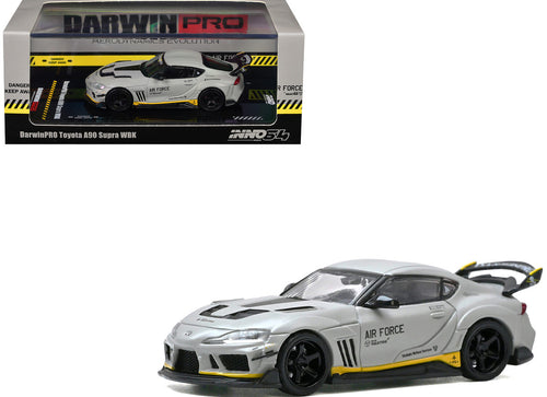Load image into Gallery viewer, INNO64 1/64 TOYOTA SUPRA A90 DarwinPRO "Air Force" Matt Grey Diecast Model Car
