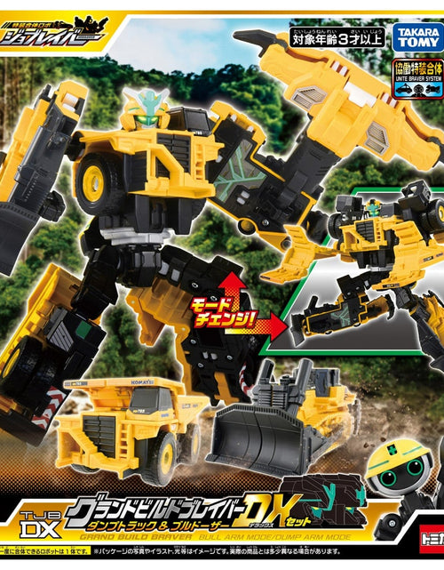 Load image into Gallery viewer, Takara Tomy Joblabor TJBDX Grand Build Braver Dump Truck &amp; Bulldozer DX Set
