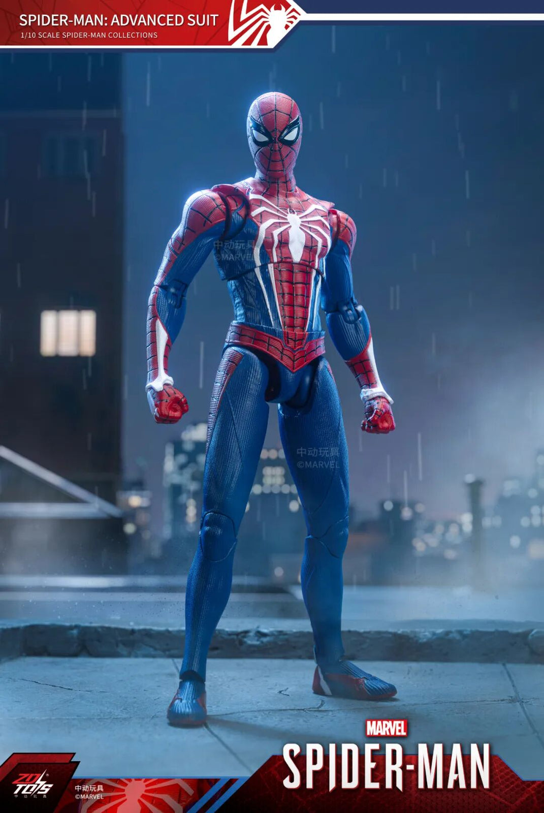 ZD Toys Marvel Avengers 1/10 Spider-Man Advanced Suit Action Figure Set