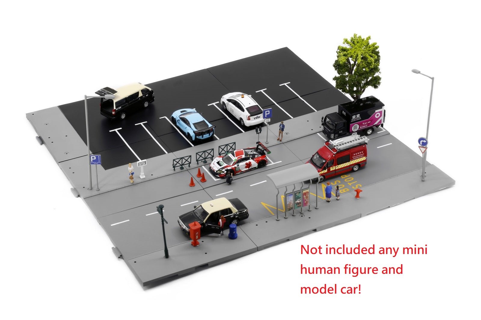 TINY City scale 1:64 Street Diorama Painted Model - S1 Macau Road Set