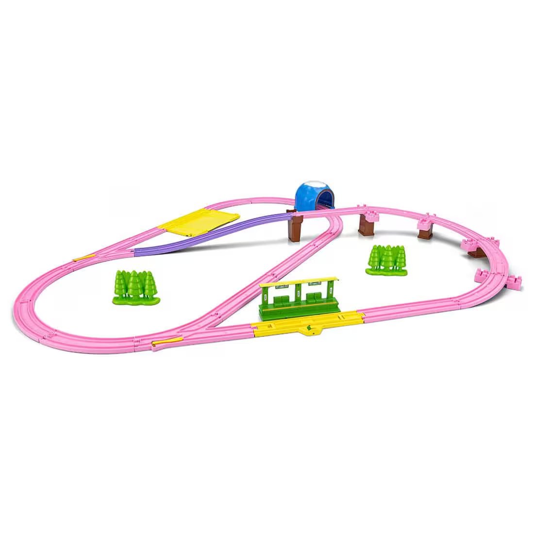 Takara Tomy Tomica Plarail Scenery Color Rail Kit -Flower & Railroads (NO TRAIN)
