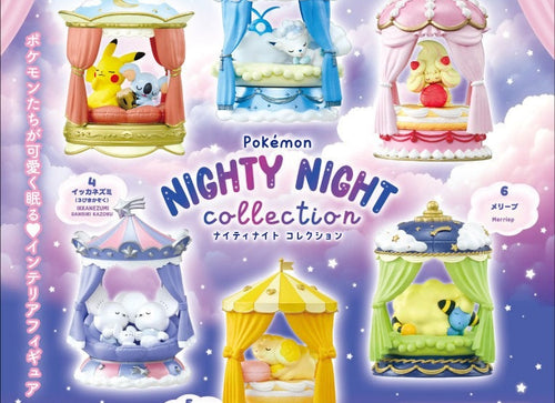 Load image into Gallery viewer, Re-Ment Pokemon Nighty Night Collection Figure (Full Set of 6pcs Complete Box)
