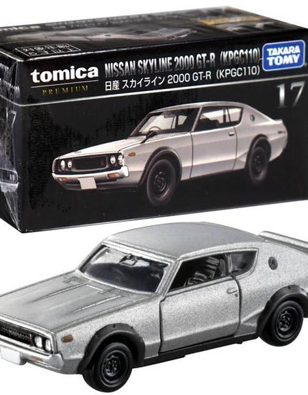 Takara Tomy Tomica Premium Diecast Car No. 17 - Nissan Skyline GT-R (KPGC110)