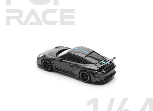 Load image into Gallery viewer, POPRACE 1/64 992 STINGER GTR CARBON EDITION (BLUE LINE) model car
