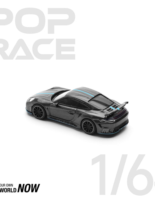 Load image into Gallery viewer, POPRACE 1/64 992 STINGER GTR CARBON EDITION (BLUE LINE) model car
