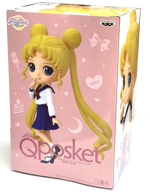 Load image into Gallery viewer, Banpresto Q posket Sailor Moon Eternal Tsukino Usagi School Uniforms Ver A
