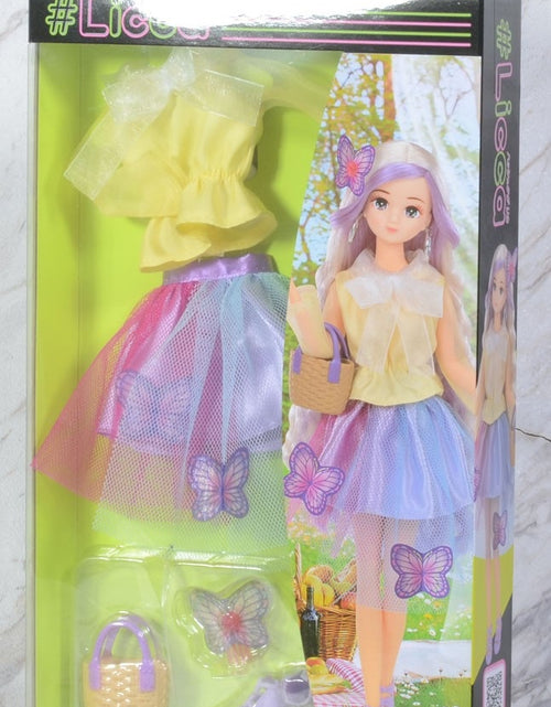 Load image into Gallery viewer, Takara Tomy Licca Chan Doll Dress - Papillon Picnic Dress with accessories Set

