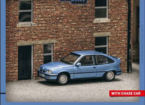 Load image into Gallery viewer, Tarmac Works 1/64 Opel Kadett GSi Blue Metallic Model Car
