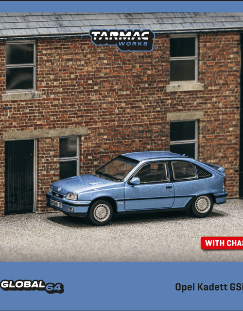 Load image into Gallery viewer, Tarmac Works 1/64 Opel Kadett GSi Blue Metallic Model Car
