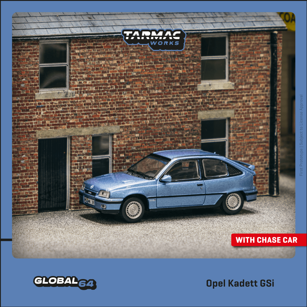 Tarmac Works 1/64 Opel Kadett GSi Blue Metallic Model Car